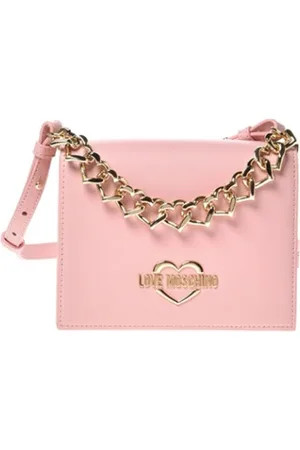 Moschino Torebki, Kobieta, Różowy, ONE SIZE, Torebka Crossbody z Logo