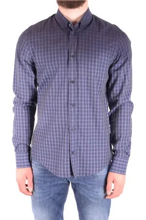 Dondup Koszule, Mężczyzna, Niebieski, S, Casual Shirt