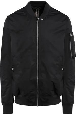 Rick Owens Kurtki, Mężczyzna, Czarny, S, Stylowa Kurtka Bomber
