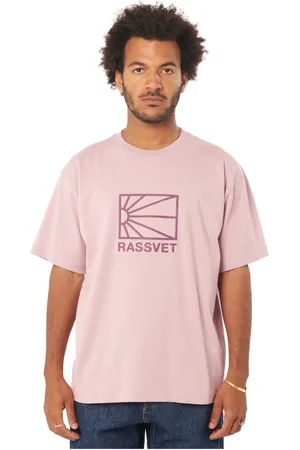 Rassvet Koszulki, Mężczyzna, Różowy, M, Koszulka z Logo Sweter Różowa
