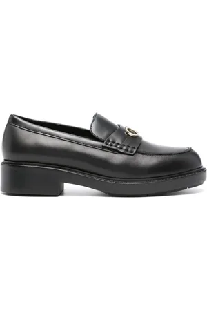 Calvin Klein Buty, Kobieta, Czarny, 41 EU, Skóra, Casualowe, zakryte mokasyny na niskim obcasie