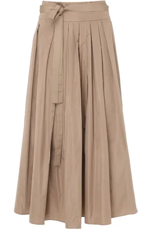 Max Mara Spódnice, Kobieta, Beżowy, S, Wełna, GEA Midi Skirt