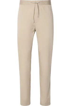 Calvin Klein Spodnie, Mężczyzna, Beżowy, M, Beżowe, gładkie spodnie materiałowe o kroju slim fit