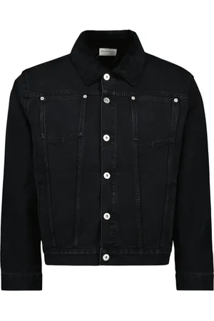 Drôle de Monsieur Kurtki, Mężczyzna, Czarny, M, Bawełna, Kurtka jeansowa Slim Fit