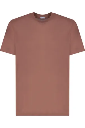 ZANONE Koszulki, Mężczyzna, brązowy, L, Męskie Brązowe T-Shirty & Pola Ss 24