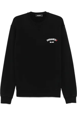 Dsquared2 Bluzy, Mężczyzna, Czarny, 2XL, Bawełna, Stylowa Bluza