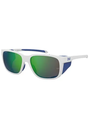 Under Armour Akcesoria, Mężczyzna, Biały, 58 MM, Glacial Okulary Blue/Green