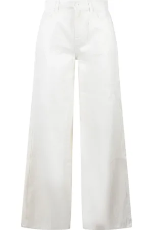 7 for all Mankind Spodnie, Kobieta, Biały, W30, Bawełna, Willow Wide Leg Jeansy