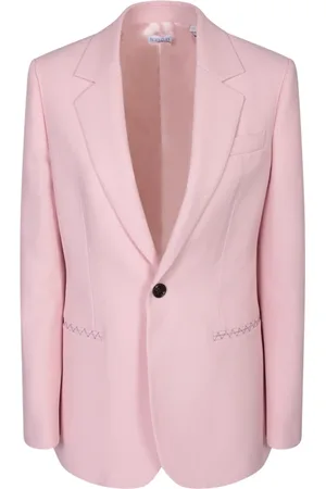 Burberry Kurtki, Kobieta, Różowy, S, Jednorzędowa marynarka wełniana