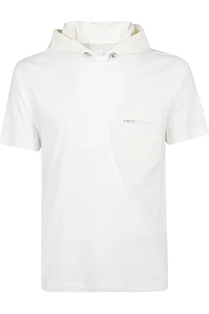 ELEVENTY Bluzy, Mężczyzna, Biały, XL, Bawełna, Bluza z kapturem z bawełny Giza