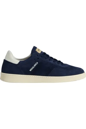 Woolrich Buty, Mężczyzna, Niebieski, 45 EU, Skóra, Sneakers Męskie Swing Court
