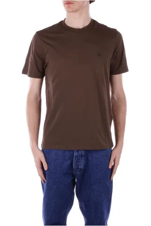 C.P. Company Koszulki, Mężczyzna, Zielony, M, Bawełna, Koszulka T-shirt z logo z przodu
