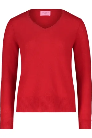 Betty Barclay Swetry, Kobieta, Czerwony, 2XL, Sweter z cienkiego dzianiny z okrągłym dekoltem