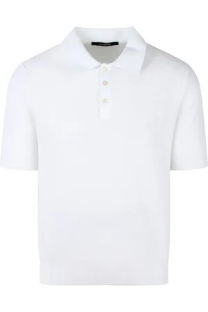 TAGLIATORE Koszulki, Mężczyzna, Biały, L, Bawełna, Frat Bawełniany Sweter Polo