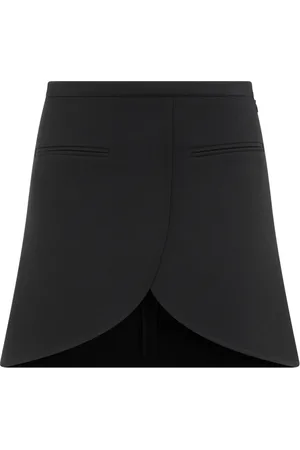Courrèges Spódnice, Kobieta, Czarny, S, Poliester, Mini spódnica Ellipse Twill