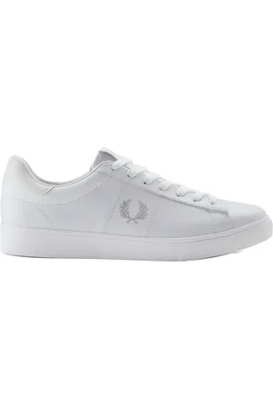 Fred Perry Buty, Mężczyzna, Biały, 40 1/2 EU, Skóra, Baseline Perf Leather Sneakers