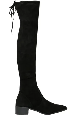 Steve Madden Buty, Kobieta, Czarny, 35 1/2 EU, Zamsz, Zamszowe kozaki za kolano