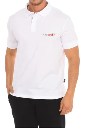 Philipp Plein Koszulki, Mężczyzna, Biały, XL, Polo z krótkim rękawem