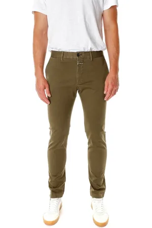 Closed Spodnie, Mężczyzna, Zielony, W31 L32, Spodnie Chino Slim Fit