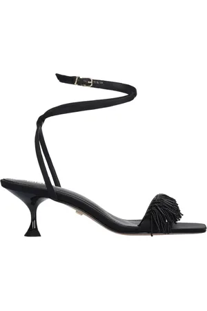 Lola Cruz Buty, Kobieta, Czarny, 38 EU, Len, Czarne Sandały