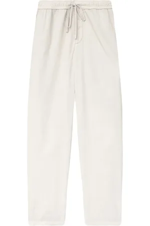 Isabel Marant Spodnie, Mężczyzna, Beżowy, S, Beżowe Spodnie Ecru Pantalon