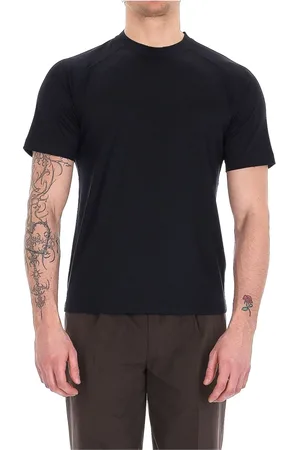Ermenegildo Zegna Koszulki, Mężczyzna, Niebieski, XL, Bawełna, T-shirt
