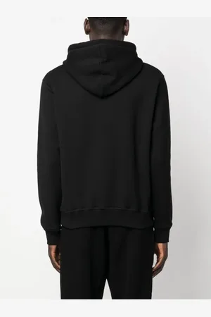 Dsquared2 Bluzy, Mężczyzna, Czarny, XL, Bawełna, Czarna bluza z kapturem Cool Fit