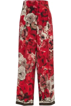 Carolina Herrera Spodnie, Kobieta, Wielobarwność, L, Spodnie typu cropped
