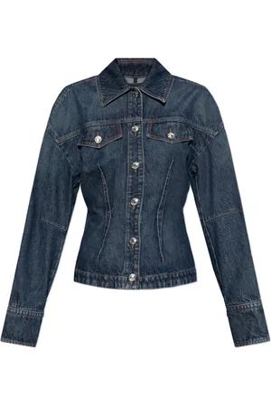 Sportmax Kurtki, Kobieta, Niebieski, S, Denim, Denimowa Kurtka Filato
