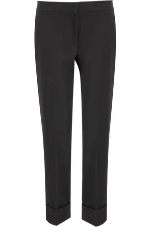 ERMANNO SCERVINO Spodnie, Kobieta, Czarny, S, Poliester, Spodnie Slim-Fit