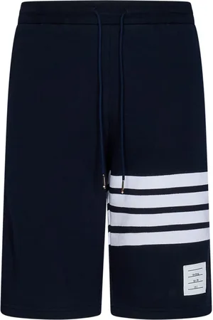 Thom Browne Szorty, Mężczyzna, Niebieski, M, Bawełna, Niebieskie szorty dresowe Ss 23