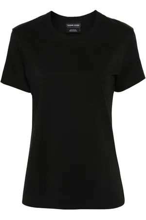 Canada Goose Koszulki, Kobieta, Czarny, XS, Bawełna, Broadview Crewneck T-Shirt