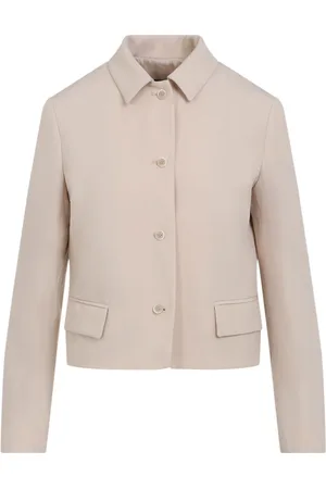 Fabiana Filippi Kurtki, Kobieta, brązowy, S, Wełna, Sabbia Jacket