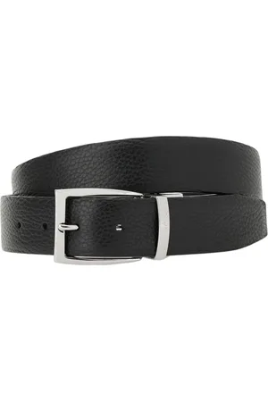 CANALI Akcesoria, Mężczyzna, Czarny, 95 CM, Skóra, Czarny skórzany pasek