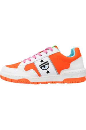 Chiara Ferragni Buty, Kobieta, Pomarańczowy, 38 EU, Skóra, Sznurowane Sneakersy