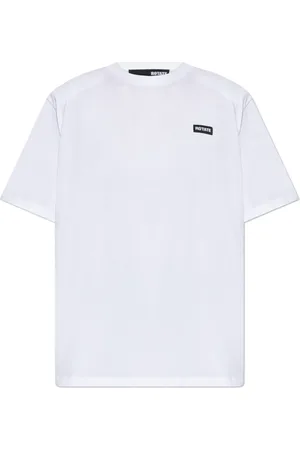 ROTATE Koszulki, Kobieta, Biały, L, Bawełna, T-shirt z Odpinanymi Poduszkami na Ramionach