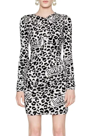 Moschino Sukienki, Kobieta, Czarny, S, Krótka sukienka