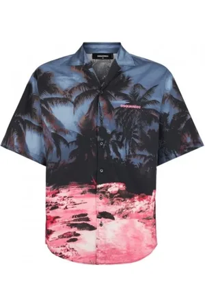 Dsquared2 Koszule, Mężczyzna, Wielobarwność, 2XL, Bawełna, Koszulka Casualowa Bawełniana