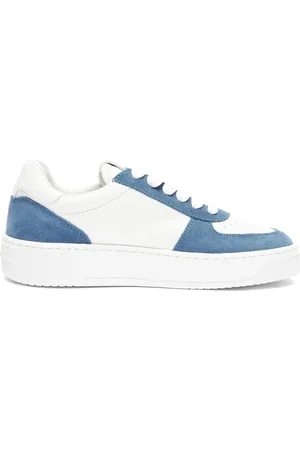 Stuart Weitzman Buty, Kobieta, Biały, 36 EU, Skóra, Monogramowe Sneakersy Tenisowe