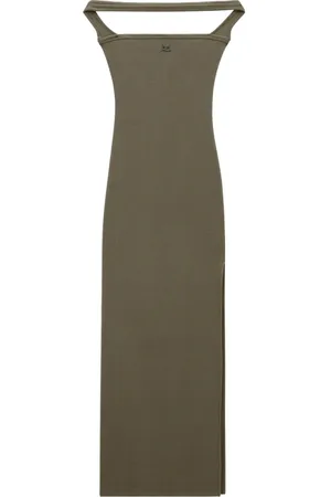 Courrèges Sukienki, Kobieta, brązowy, M, Maxi Sukienki