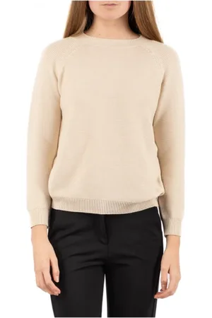 Max Mara Swetry, Kobieta, Beżowy, S, Casual T-shirt