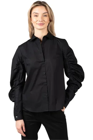 Silvian Heach Koszule, Kobieta, Czarny, L, Bawełna, Casual Shirt