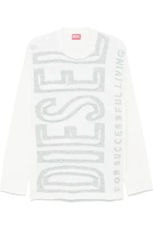 Diesel Koszulki, Mężczyzna, Biały, L, Denim, Stylowe Jeansyy Denimowe
