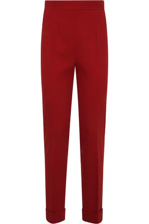 Dsquared2 Spodnie, Kobieta, Czerwony, S, Poliester, Cygaretki Slim Fit
