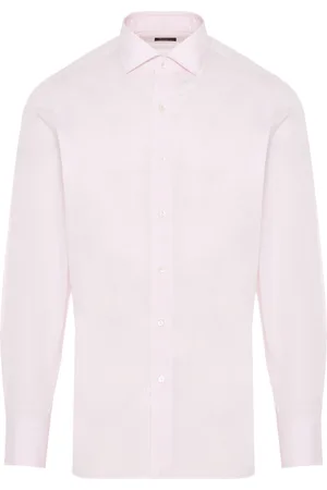 Finamore Koszule, Mężczyzna, Różowy, 4XL, Bawełna, Włoska koszula bawełniana, 100% bawełna