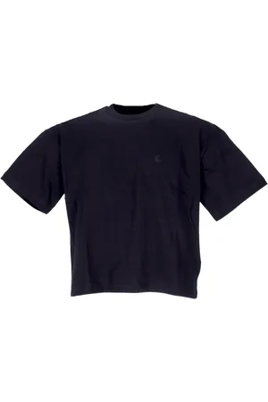 Carhartt Koszulki, Kobieta, Czarny, L, Bawełna, Koszulka z okrągłym dekoltem i logo