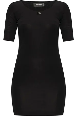 Dsquared2 Sukienki, Kobieta, Czarny, S, Abito Short Dress