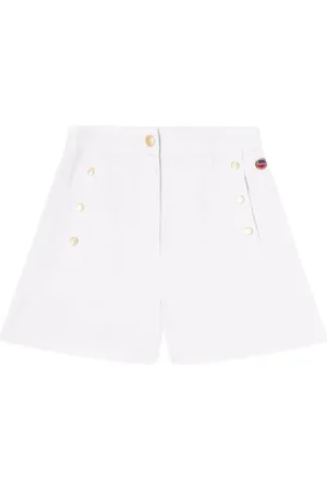 BUSNEL Szorty, Kobieta, Biały, L, Len, Pixie Shorts