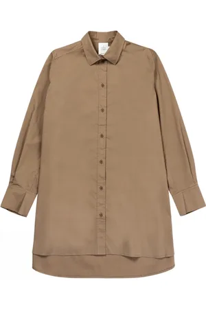 Munthe Bluzki, Kobieta, Beżowy, XS, Bawełna, Elegancka koszula z długim rękawem