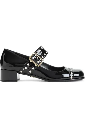 Prada Buty, Kobieta, Czarny, 37 EU, Czarne Lakierowane Szpilki